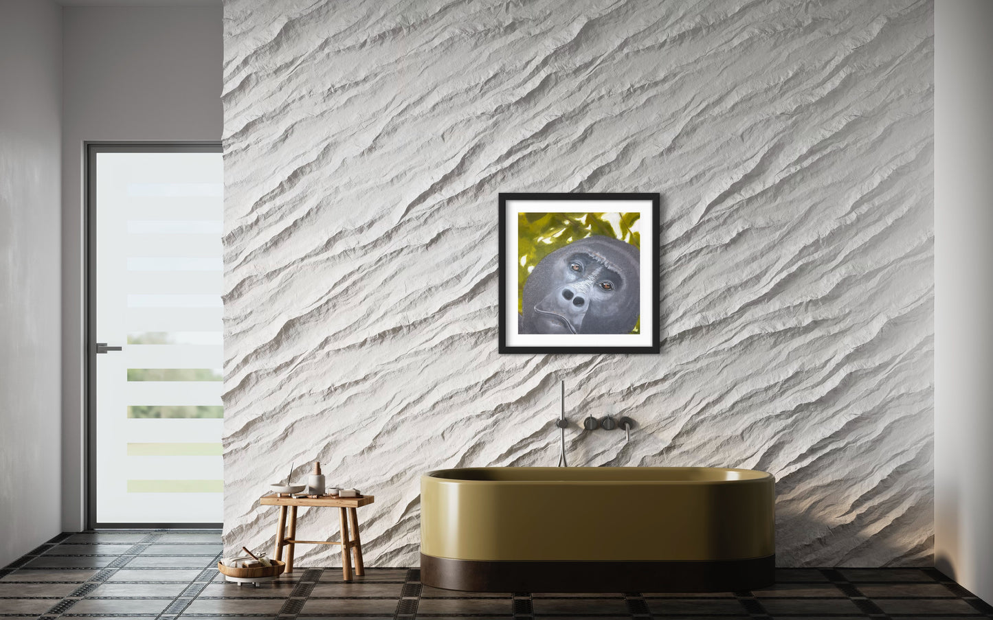 Oil painting of a Gorilla