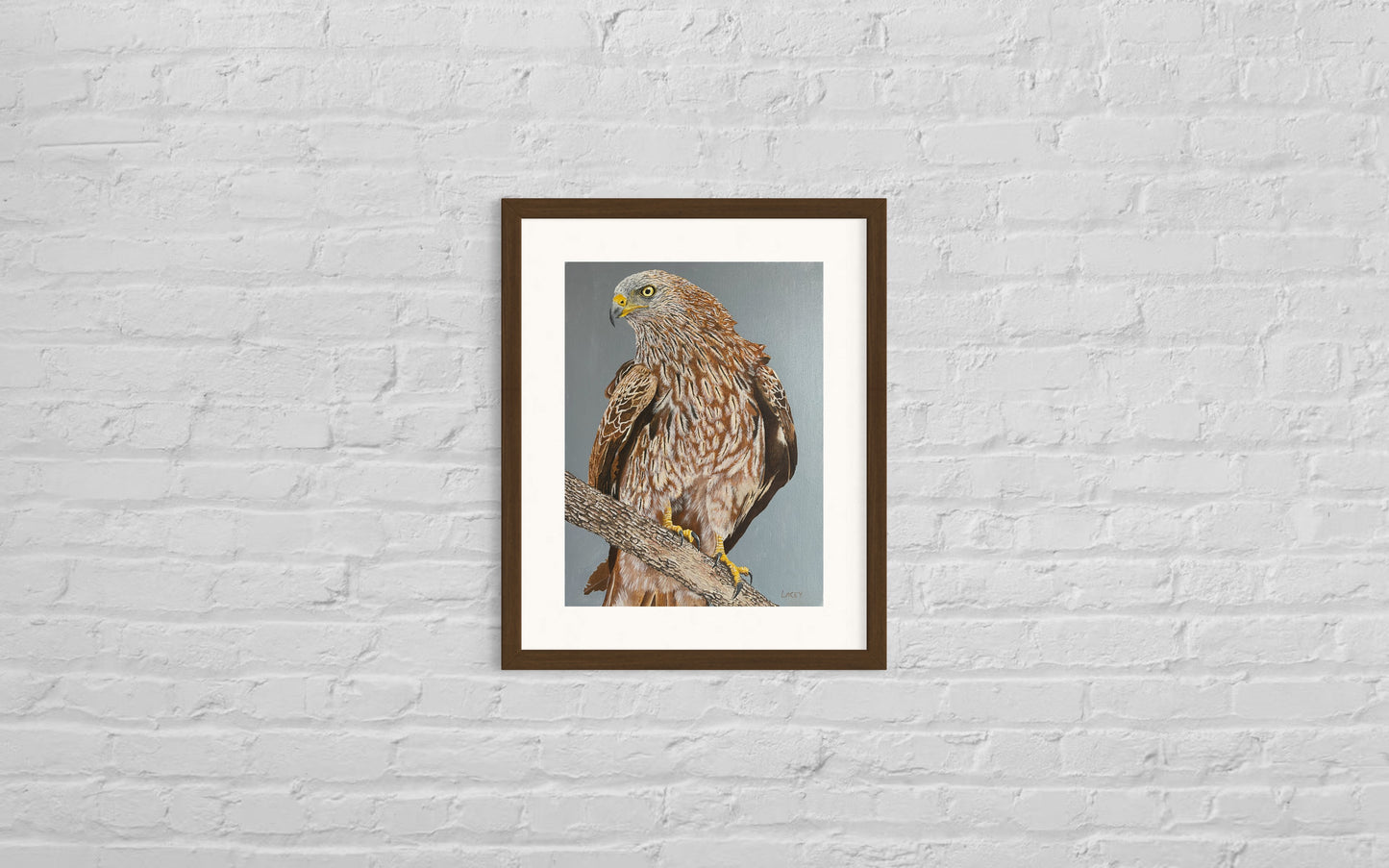 Oil painting of a Red Kite