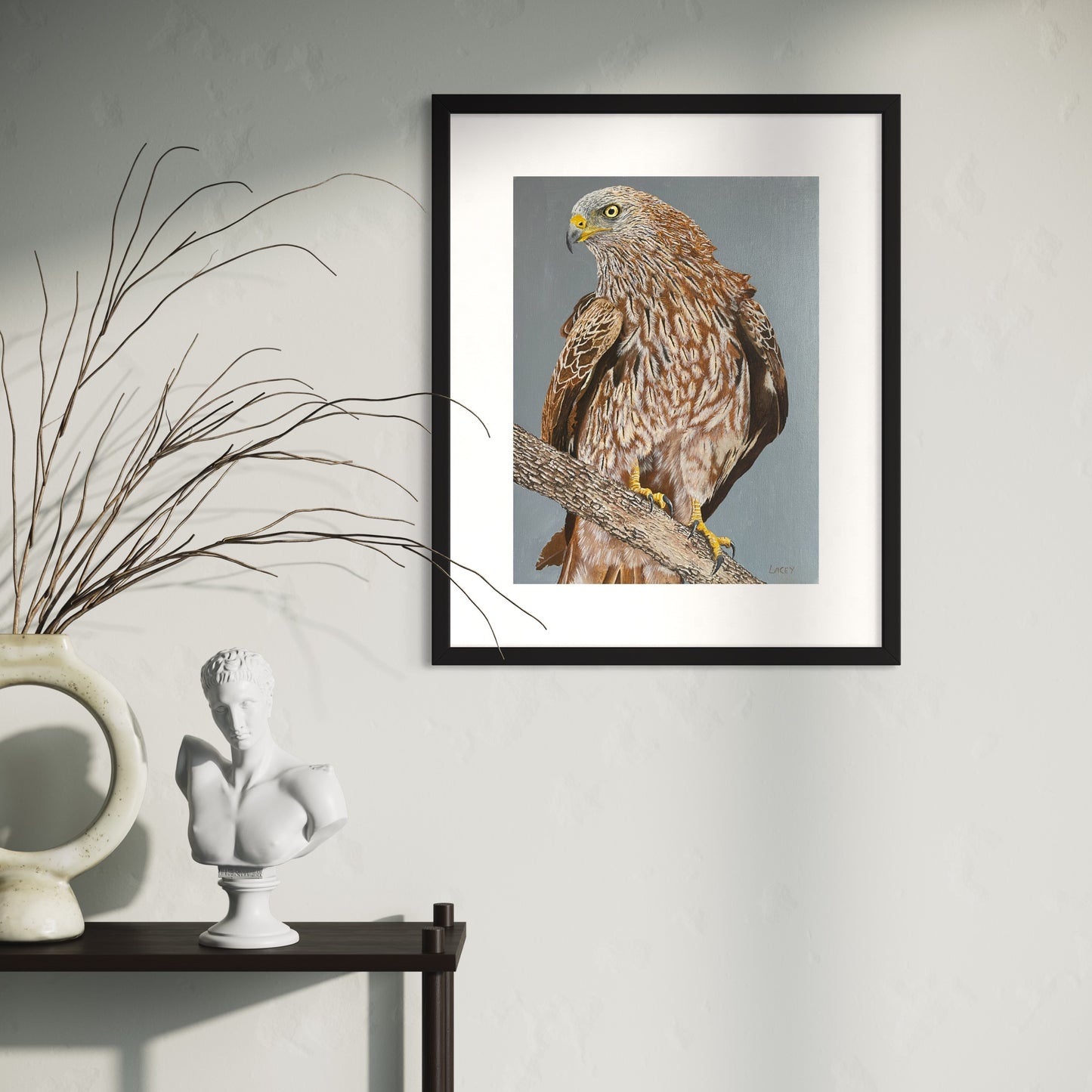 Oil painting of a Red Kite