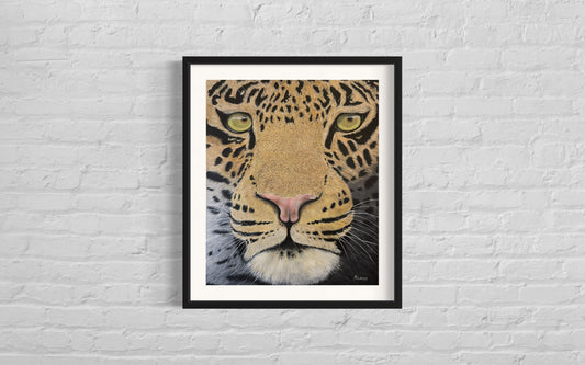 Oild painting of a Leopard's Face